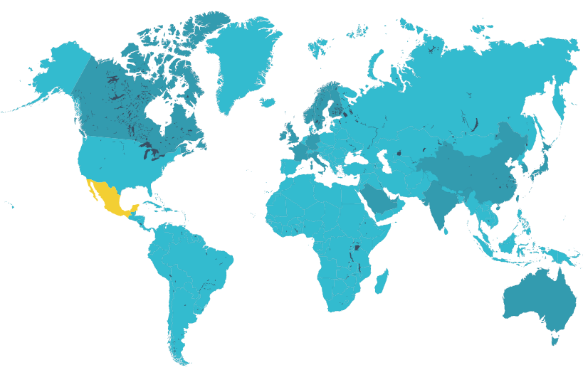 Mexico highlighted