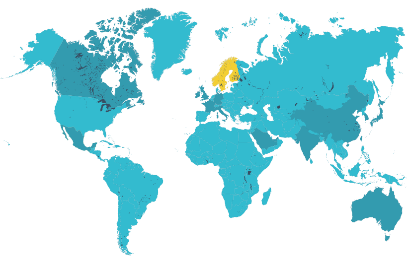 Scandinavia highlighted
